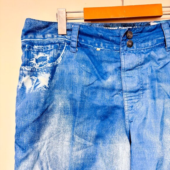 POINT ZERO Blue denim-effect board shorts men | Size 34 * - Picture 2 of 7